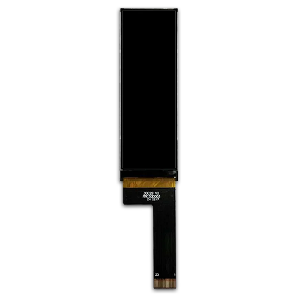 3inch 268x800 2-Lane MIPI 400nit Brightness TFT LCD with Wide Temperature Range and Customizable Options for Rugged Applications