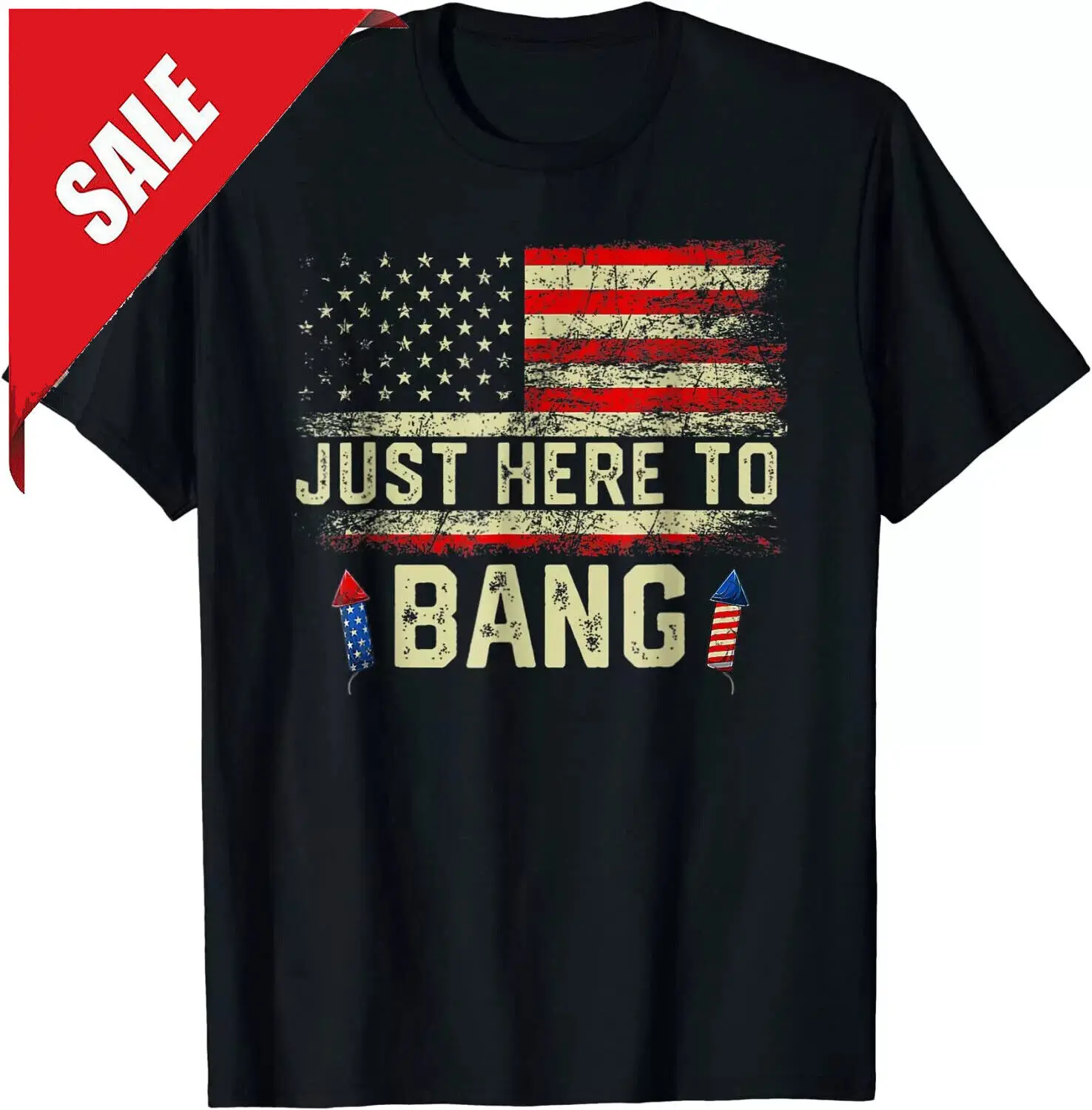Sólo estoy aquí para hablar camiseta divertida del Día de la Independencia del 4 de julio