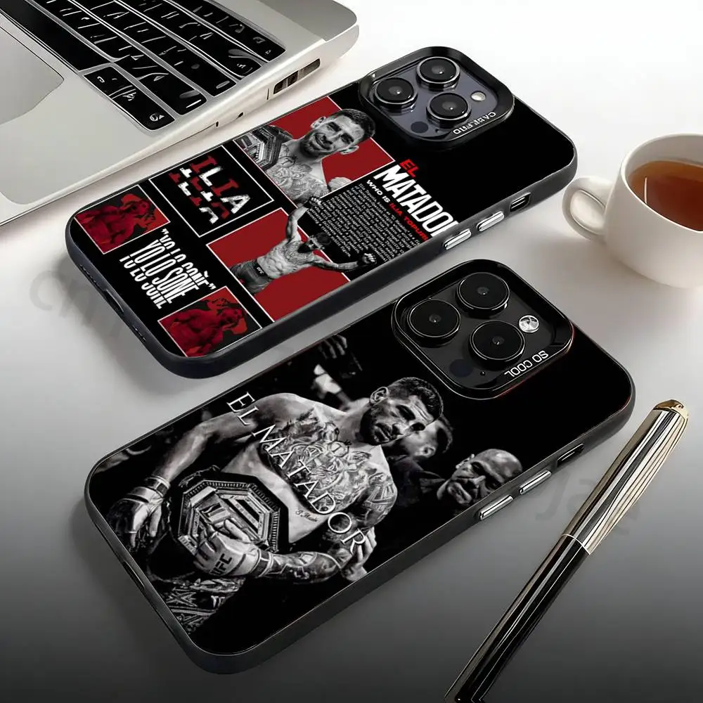 

I-Ilia Champion T-Topuria Phone Case For iPhone 17,16,15,14,13,12,11,Pro,Max,Plus,Mini, Anti Fall Matte Hard Bumper