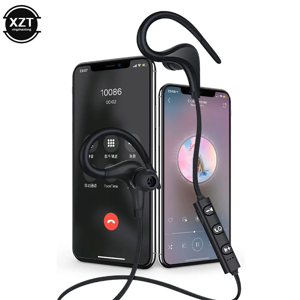 Sport Bluetooth Earphones Wireless Headset HiFi Stereo Music Headphone with Mic for All Smart Phones