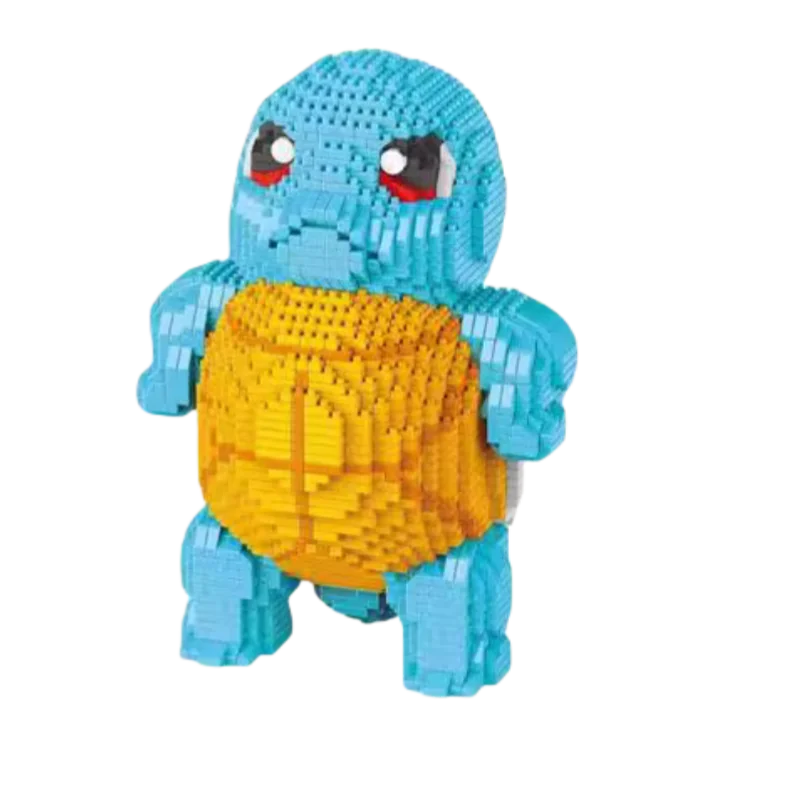 DIY 포켓몬 빌딩 블록 만화 피카추 Bulbasaur 장난감 어린이 조립 모델 애완 동물 엘프 아이 어린이 선물 호환 레고