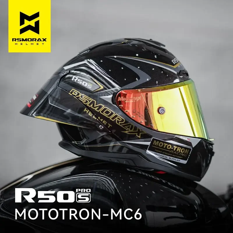 Motorax Morex R50s PRO Motorrad Grauer Helm Herren und Damen Einteiliger Vollhelm Motorrad Universal für alle Jahreszeiten