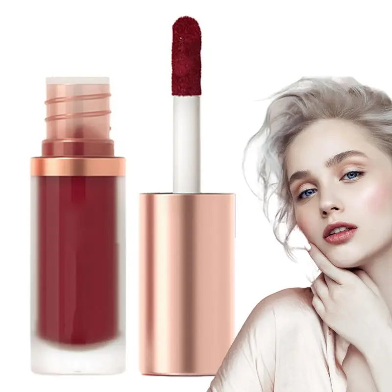 Matte Vloeibare Lippenstift Hydraterende Waterdichte Fluwelen Matte Liptint Langdurige Lipvlek Anti-Stick Lipgloss Voor Meisjes Dames