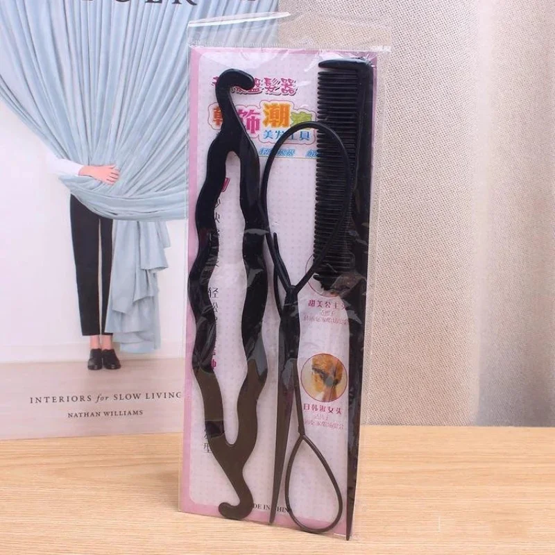 1/2Set Hair Disk Pull Hairpins Clips Comb for Girls Hair Styling Tools Kit Braiding Donut Bun Maker Hairdressing Accessories