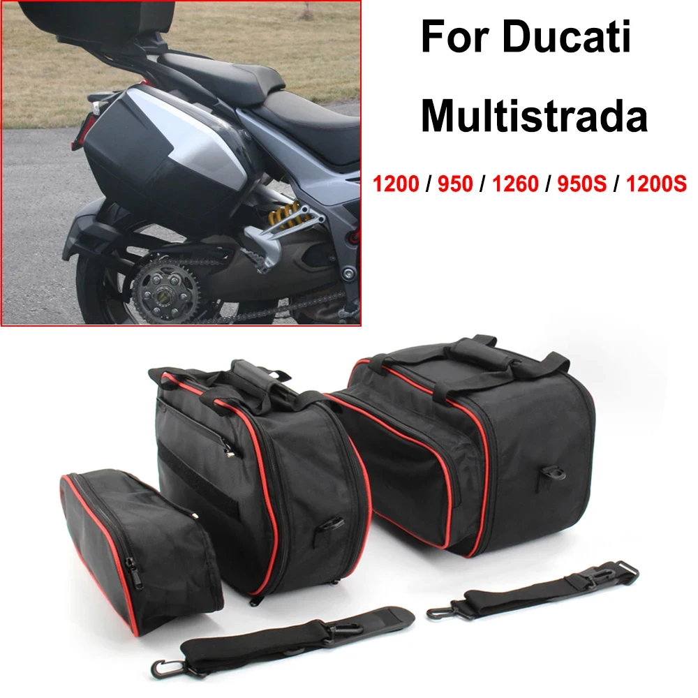 

For Ducati Multistrada 1200 from 2015 1260/950 S from 2017 Motorcycle Storage Bag Luggage Bags Side Box Bag Inner Bag Bushing