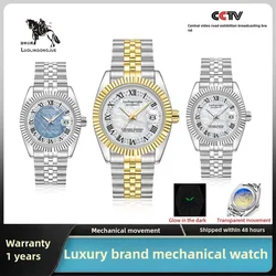 Official Flagship Store Luolingongjue Men's and Women's Couple Watches Mechanical Watches Fully Automatic Movement Waterproof Luminous Rolex Top Classy Brand Men's Watches