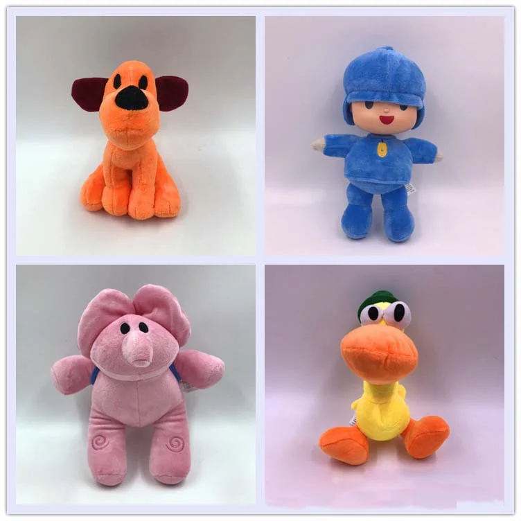 6StylesPocoyo Plush Doll Kawaii Little P Youyou Peluche Barto Duck Puppy Lula Ellie Elephant Plush Toys Children Toy