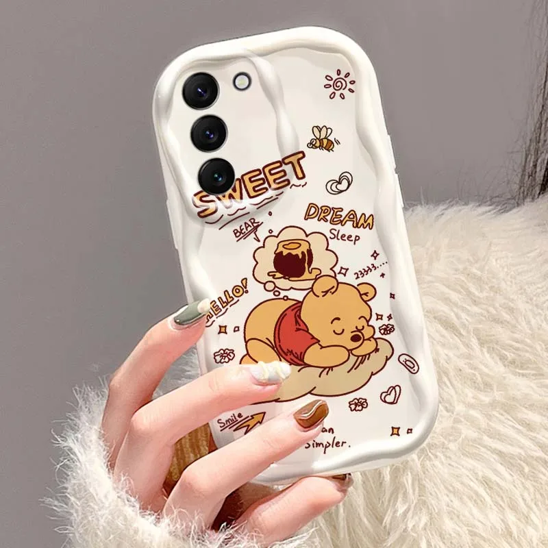 Disney Winnie the Pooh süß für Samsung Galaxy S25 S24 S23 S22 S21 S20 A16 A55 A05 A07 Ultra Plus FE 5G Wave Oil Handyhülle