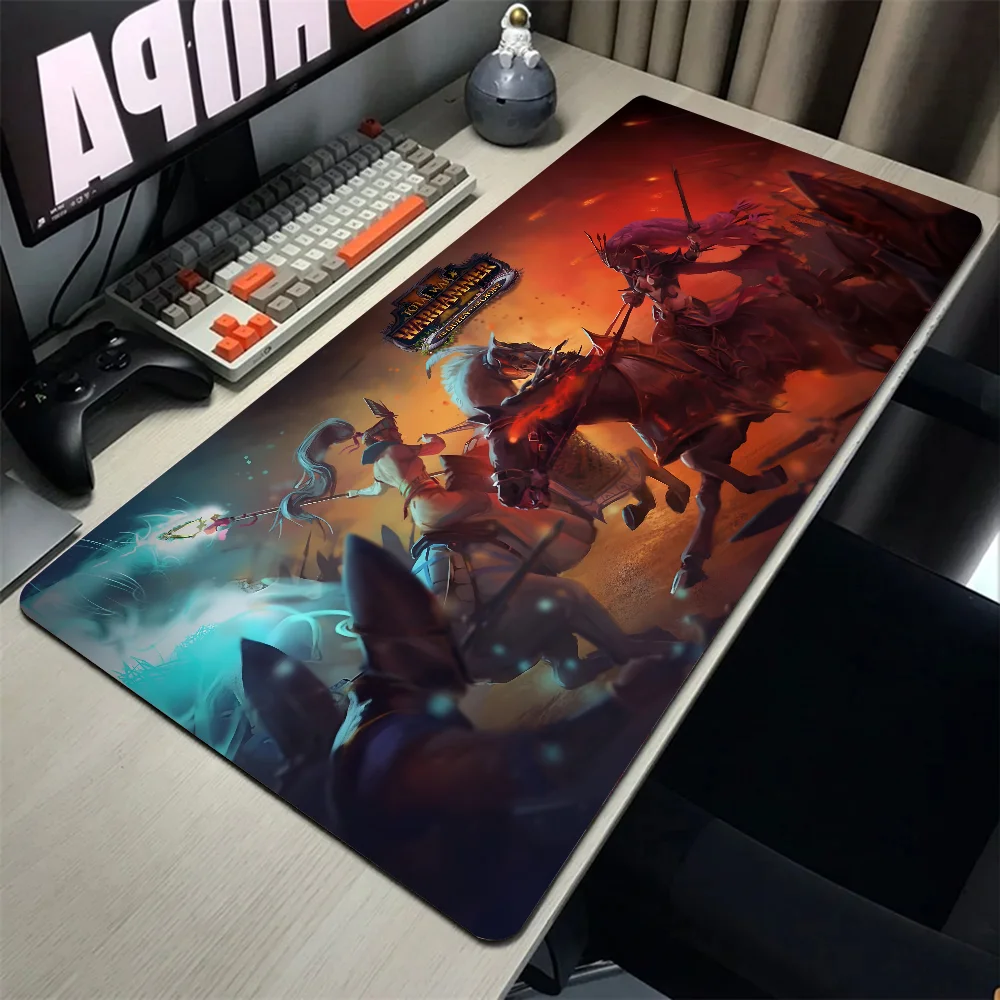 T-Total War Warhammer Mousepad Mouse Mat Desk Mat With Pad Gaming Accessories Prime Gaming XXL Keyboard Pad Padding Mat