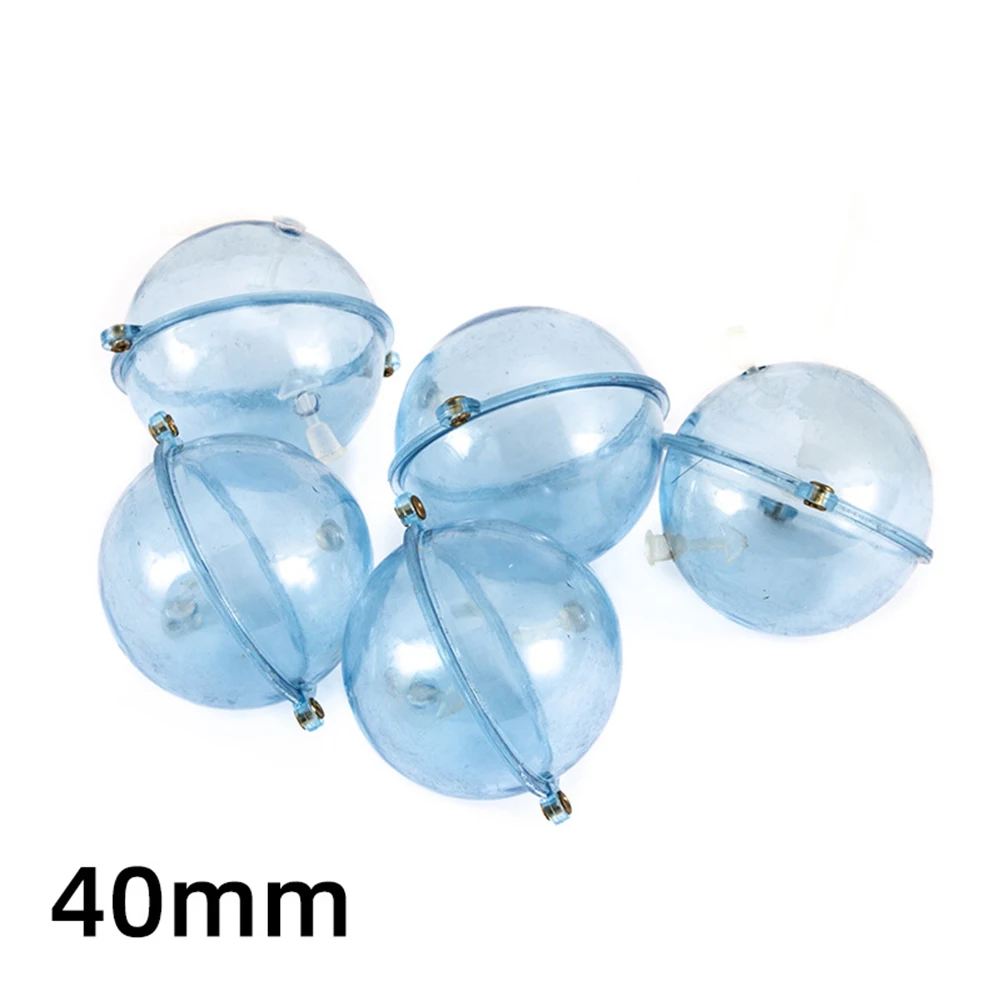 Bubble Float Visvlotter Outdoor Sport 5 stks/pak Verstelbare Drijvende Tackle Tool Holle Bal Transparant Blauw Voor De Meeste Vissen