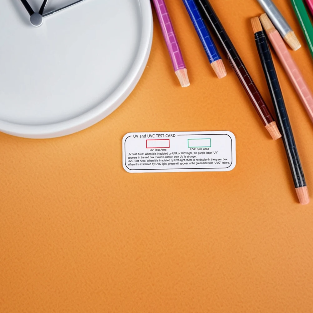 

6Pcs Uv Light Sensor Cards High Quality PVC Durable Uva Uvc Intensity Reading Cards Portable Uv Radiation Measurement Indicators