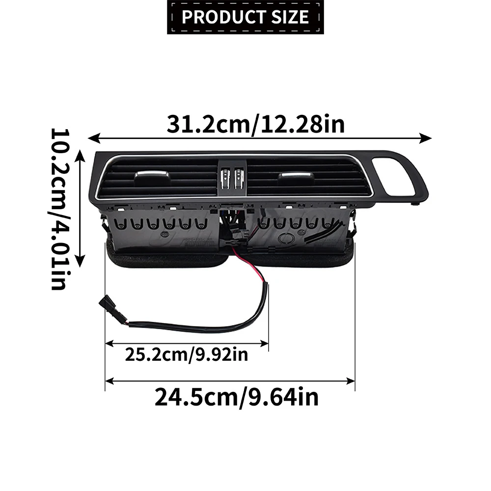 

For Audi Q5 Mk1 8RB LHD New Front Dashboard Left Right Middle Air Conditioner AC Vent Grille Outlet Assembly ABS car accessories