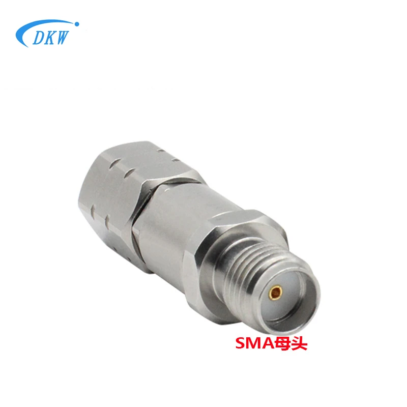 Millimeter Wave Adapter 1.85MM Circular SMA Female Stainless Steel 26.5GHZ Low Standing Wave Network Distribution