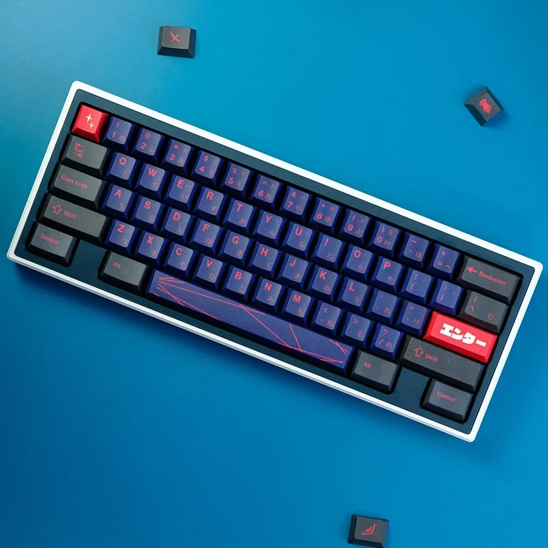 Imagem -03 - Kbcaps Japonês Keycaps Material Pbt Gmk Alter Perfil Cereja Sublimação Dye Switch mx Gk75 Gk96