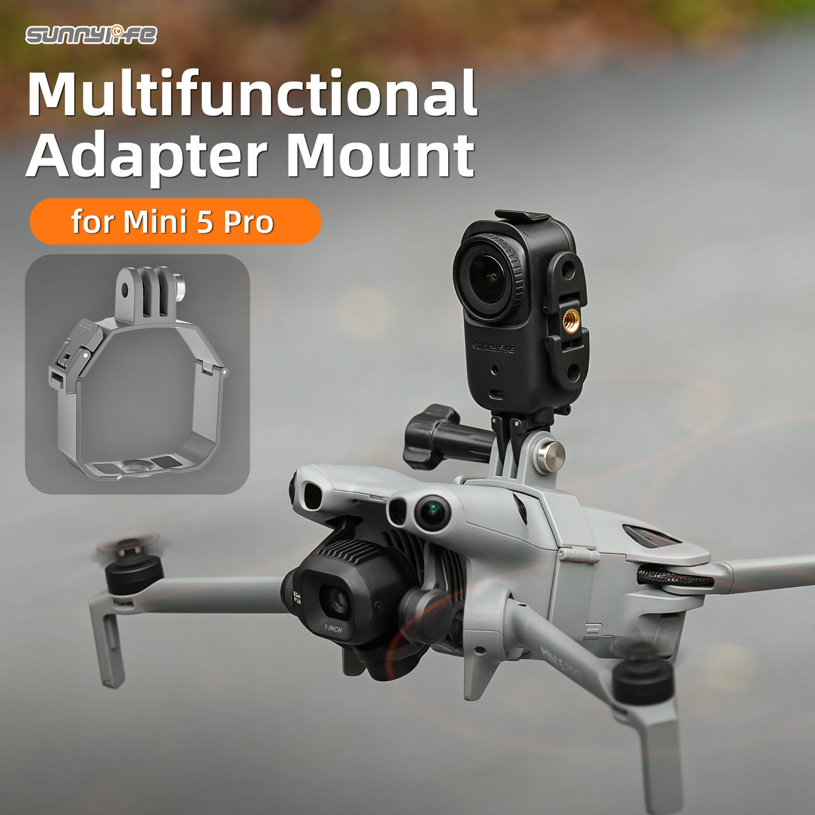 For DJI Mini 5 Pro High Brightness Searchlight and Install Components 4 brightness modes Night Light Bracket Accessories