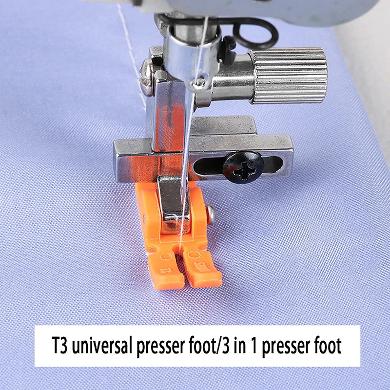 1Pc Plastic Multifunctional Presser Foot T3 Universal Presser Foot Left and Right Unilateral Flat Car Presser Foot