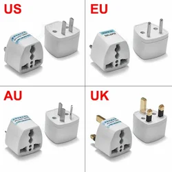 Adaptador de enchufe eléctrico Universal, enchufe de viaje para Reino Unido, UE, KR, EE. UU., AU, Brasil, Francia, UE, KR, EE. UU., AU