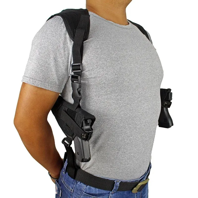 Universal Tactical Gun Holster Left Right Hand Pistol Double Holster Concealed Carry Shoulder Holster for Glock17/19/22/23