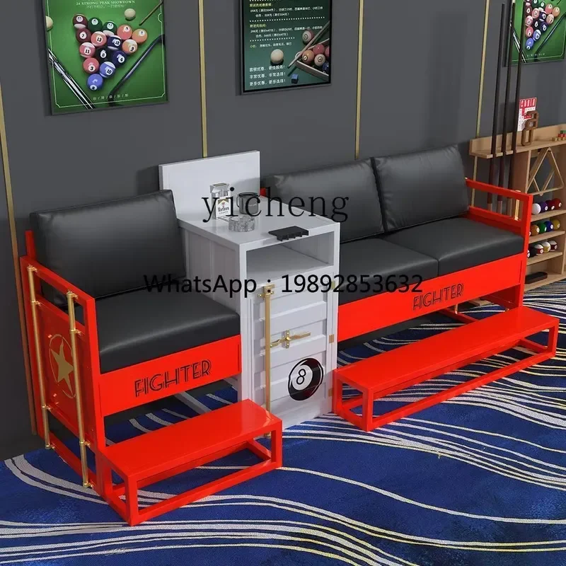 for R2 Billiard Hall Spectator Chair Pool Room Rest Area Sofa Table and Chair Set