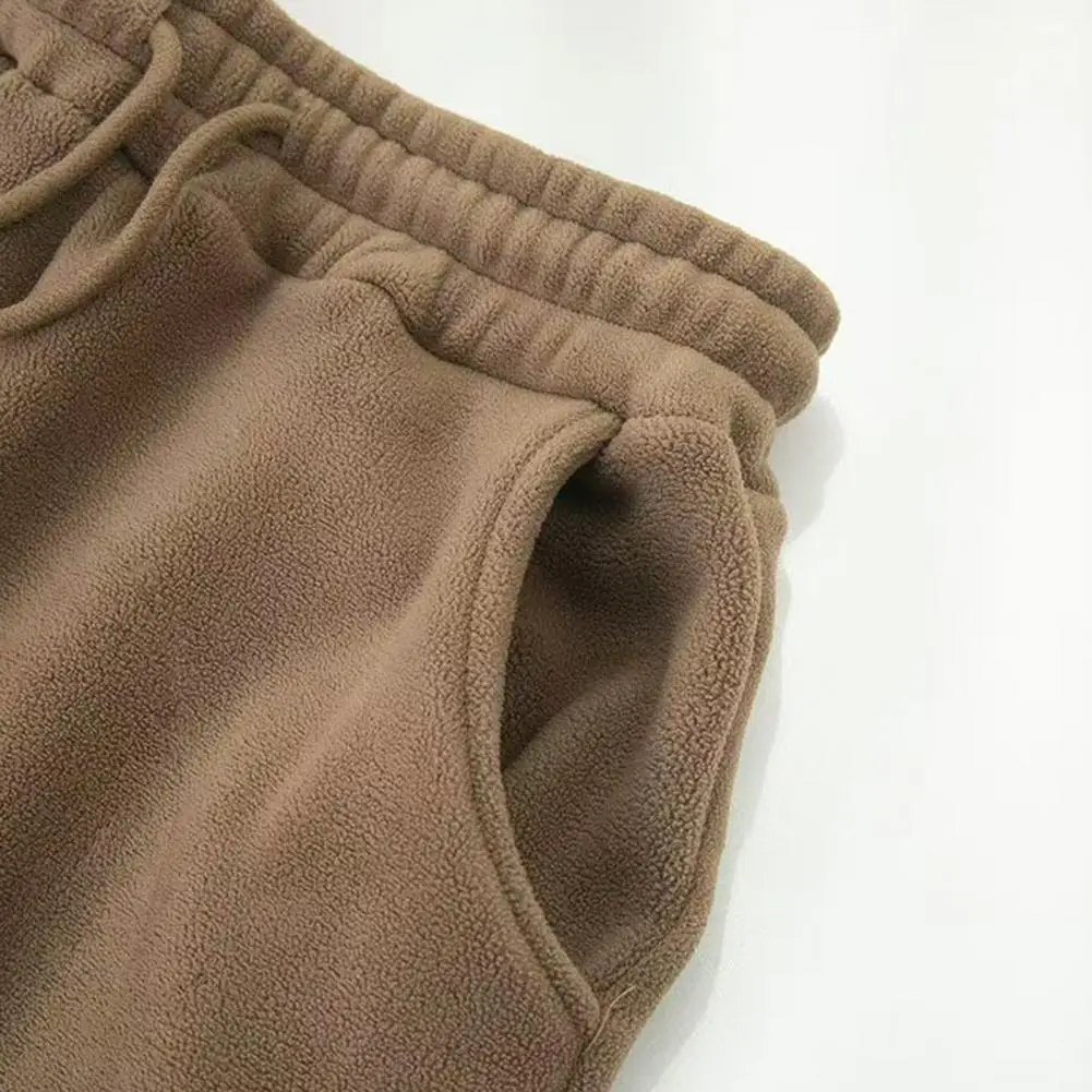 Drawstring Men Sweatpants Autumn Winter Thickened Slim Men Pants Sports Casual Joggers Trousers Outdoor Thick Jogger Sweatpants