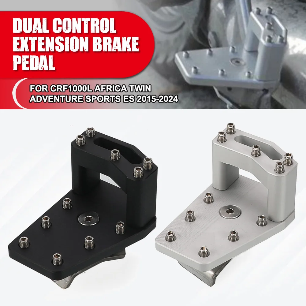 

Motorcycle For Honda CRF1000L Africa Twin Adventure Sports ES 2015-2024 Rear Dual Control Brake Lever Pedal Tip Pad Extender