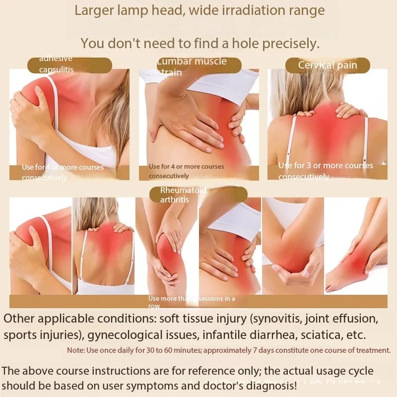 Heating Lamp CQ-28 Therapy Apparatus Neck Shoulder Waist Leg Joint Pain Relief Home Physiotherapy Machine