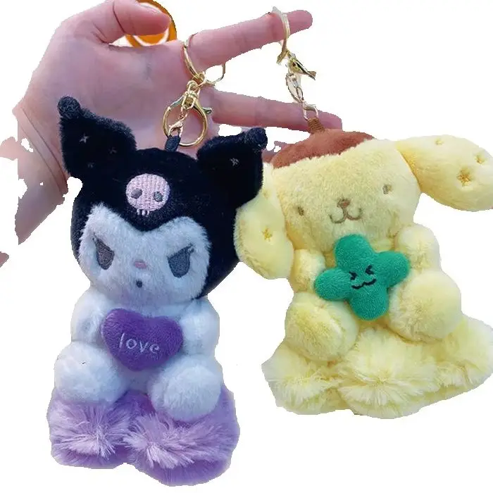 

Kawaii Pompompur Cartoon Plush Doll Keychain Lovely Bag Pendant Soft Toy Backpack Ornament Sweet Daily Small Festival Gifts