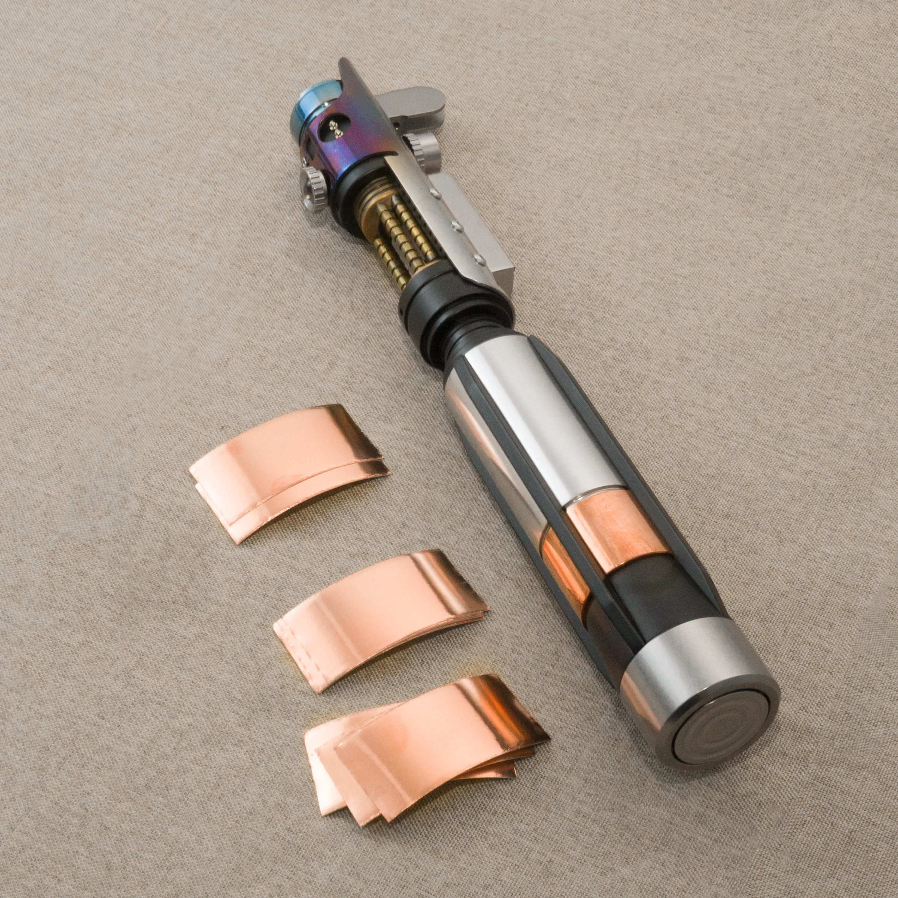 Metal material copper foil paper Width 30mm Length 60mm Thickness 0.2mm DIY lightsaber creation size can be adjusted by yourself