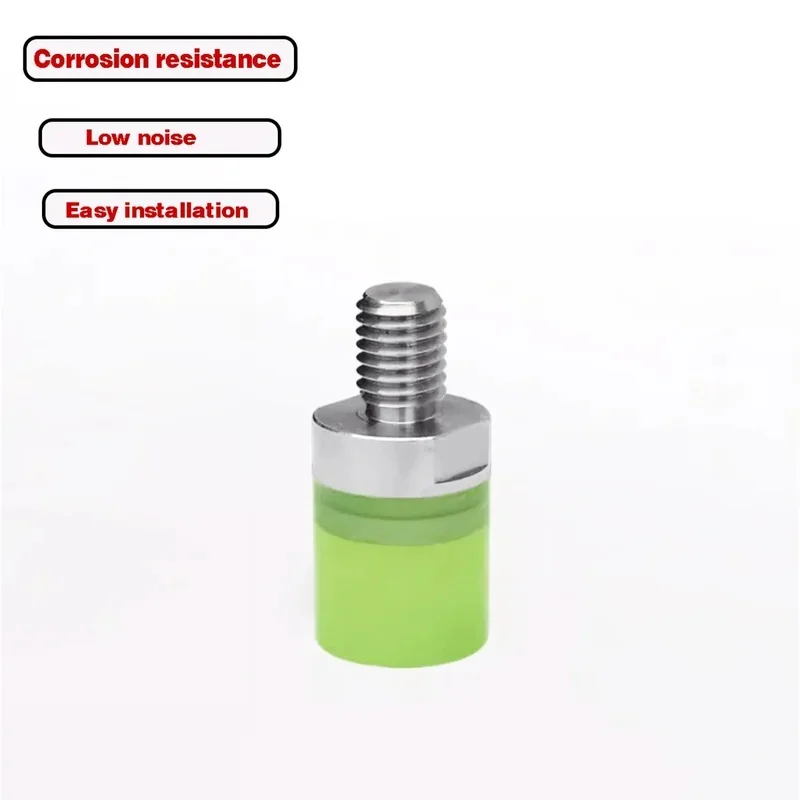 304 Stainless Steel Urethane Cushion Screw with Wrench Flat, M3-M6 Anti-Vibration Buffer Bolt for Contact Surface Protection