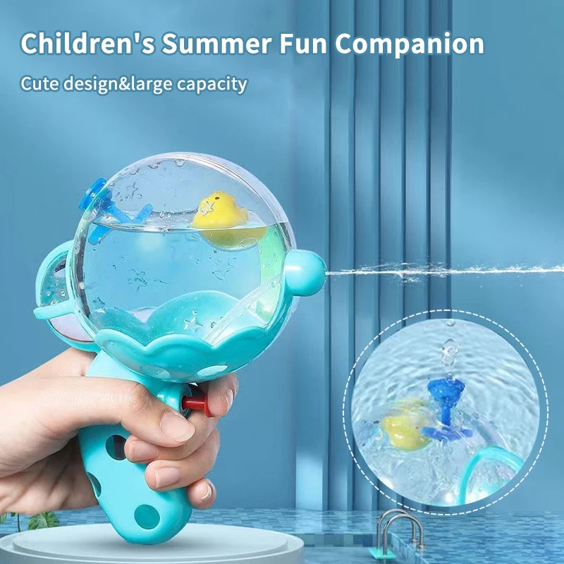 Verano al aire libre playa piscina juego interactivo de lucha contra el agua juguete rociador de agua de dibujos animados lindo rociador de agua transparente