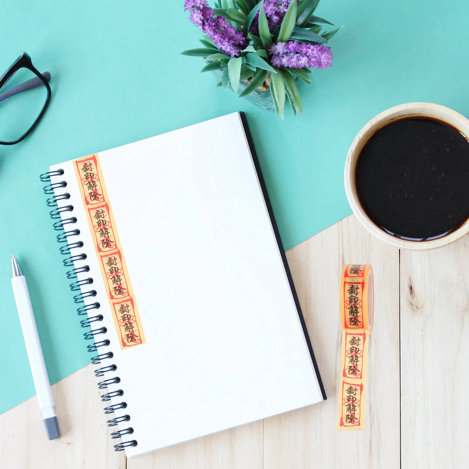 5 لفات من أشرطة رون اللاصقة الكرتونية المزخرفة لأشرطة القصاصات DIY كتيبات يوميات علب الهدايا وملصقات القرطاسية