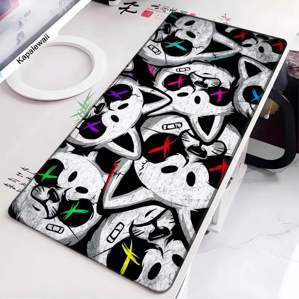 Art Graffiti Mouse Pad Gamer Large Cute table mat Mousepad Keyboard Personality Pink 700x300mm Anime Carpet Laptop