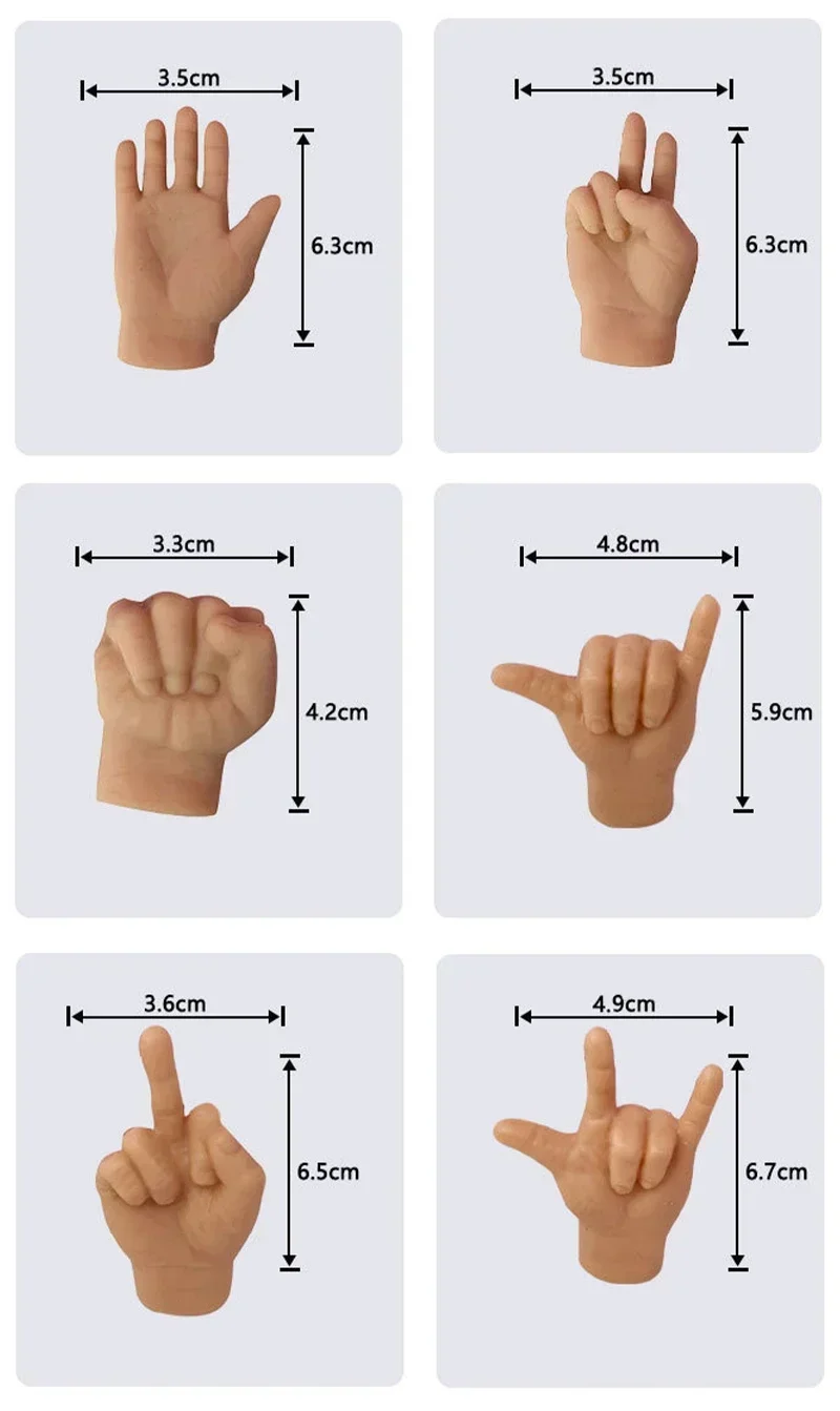Cat Novelty Toys Teasing Cat TPR Soft Finger Gloves Funny Mini Hands Creative Finger Toys Fake Hand Cat Interactive Toys