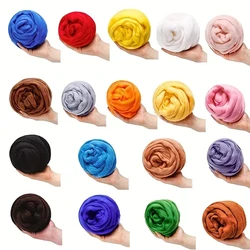 3.53oz Wool Roving Yarn, Fiber Roving Wool Top, Pure Wool, Chunky Yarn, Spinning Wool Roving for Needle Felting Wet DIY Hand
