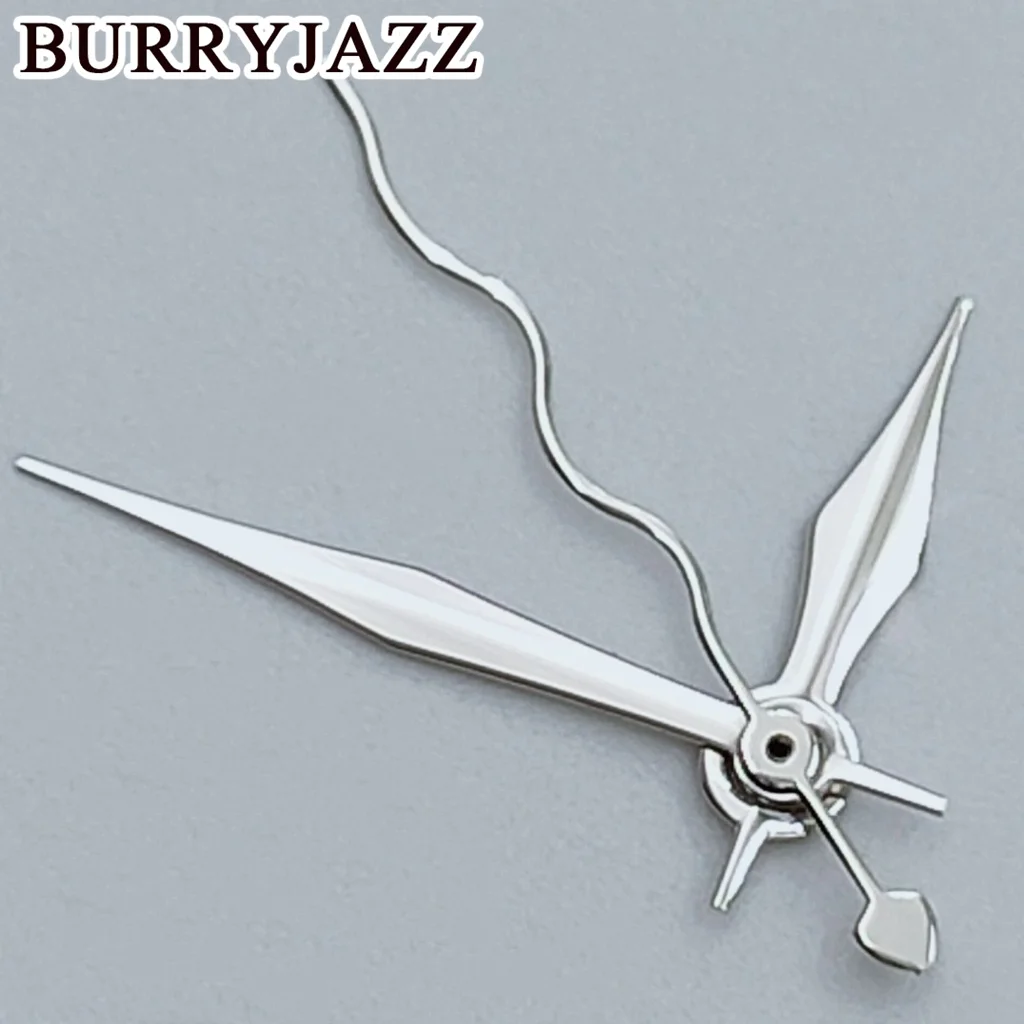 BURRYJAZZ NH35 NH36 NH38 7S26 7S36 4R35 4R36 Watch Hands No Luminous Curly Ripple Watch Hands Silver Gold Rose Gun Watch Hands