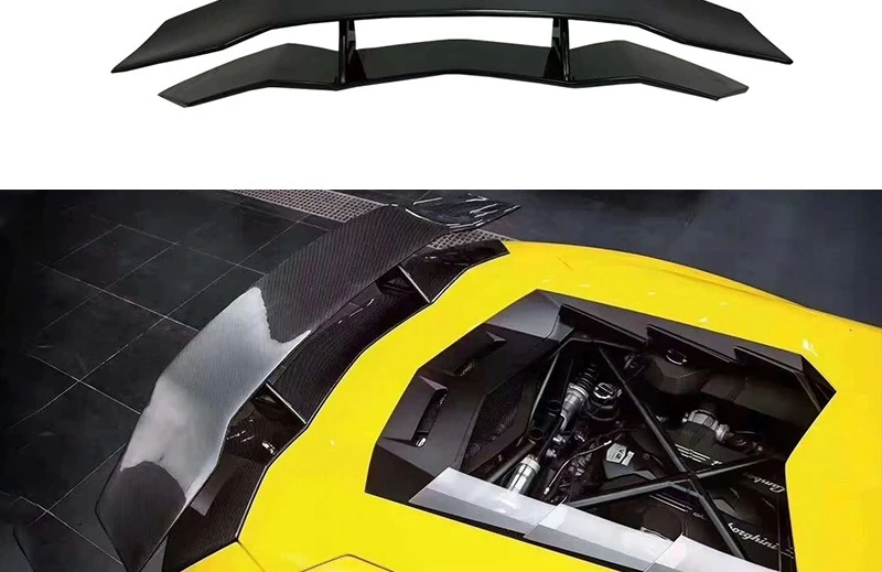 

Suitable for Lamborghini LP700 LP720 Carbon Fiber Double-layer Tail DMC Fixed Wind Wing Modified Spoiler