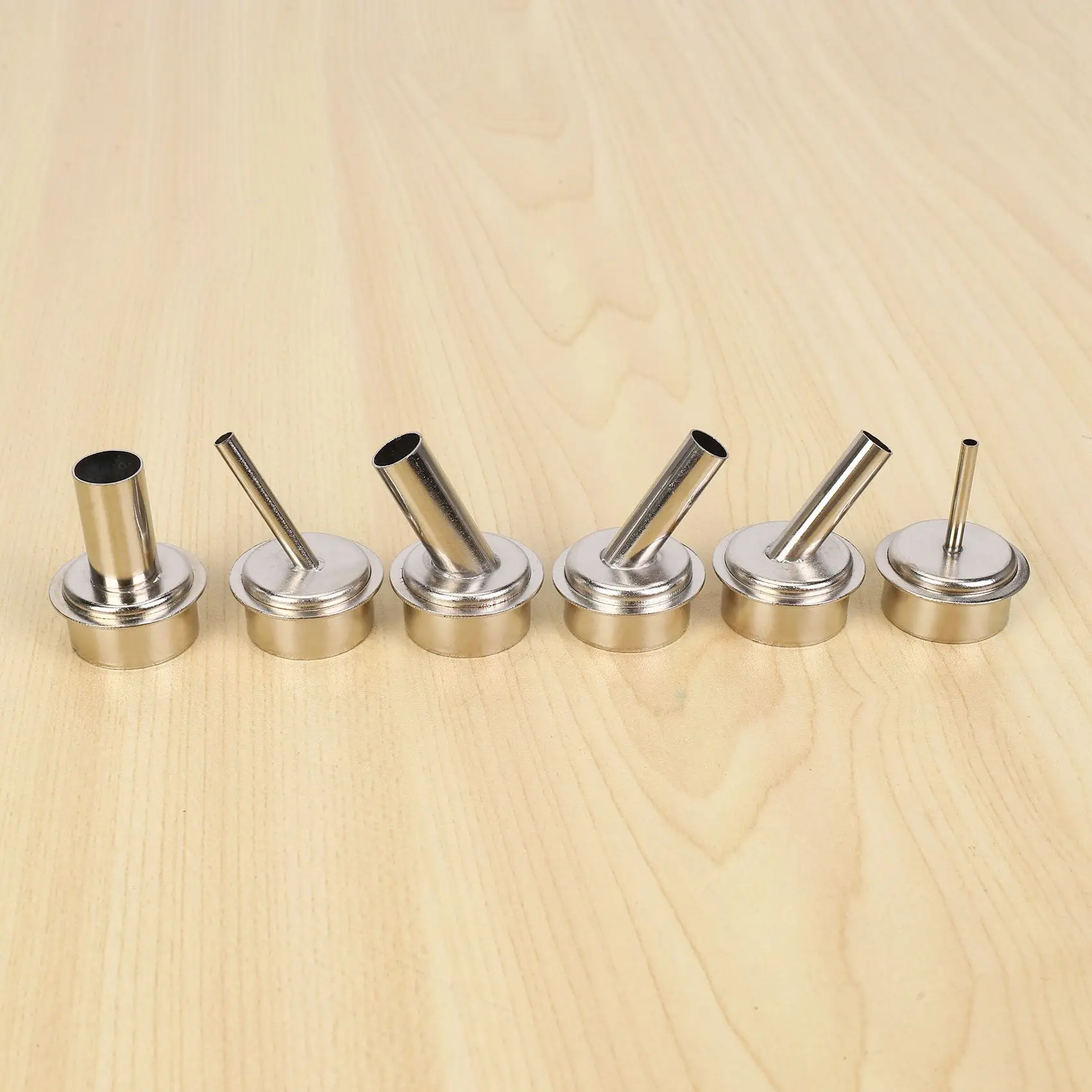 

Набор из 6 сопел A11I 861DW для станции горячего воздуха, 3/4/6/8/10/12 мм, для ремонта печатных плат и пайки под микроскопом