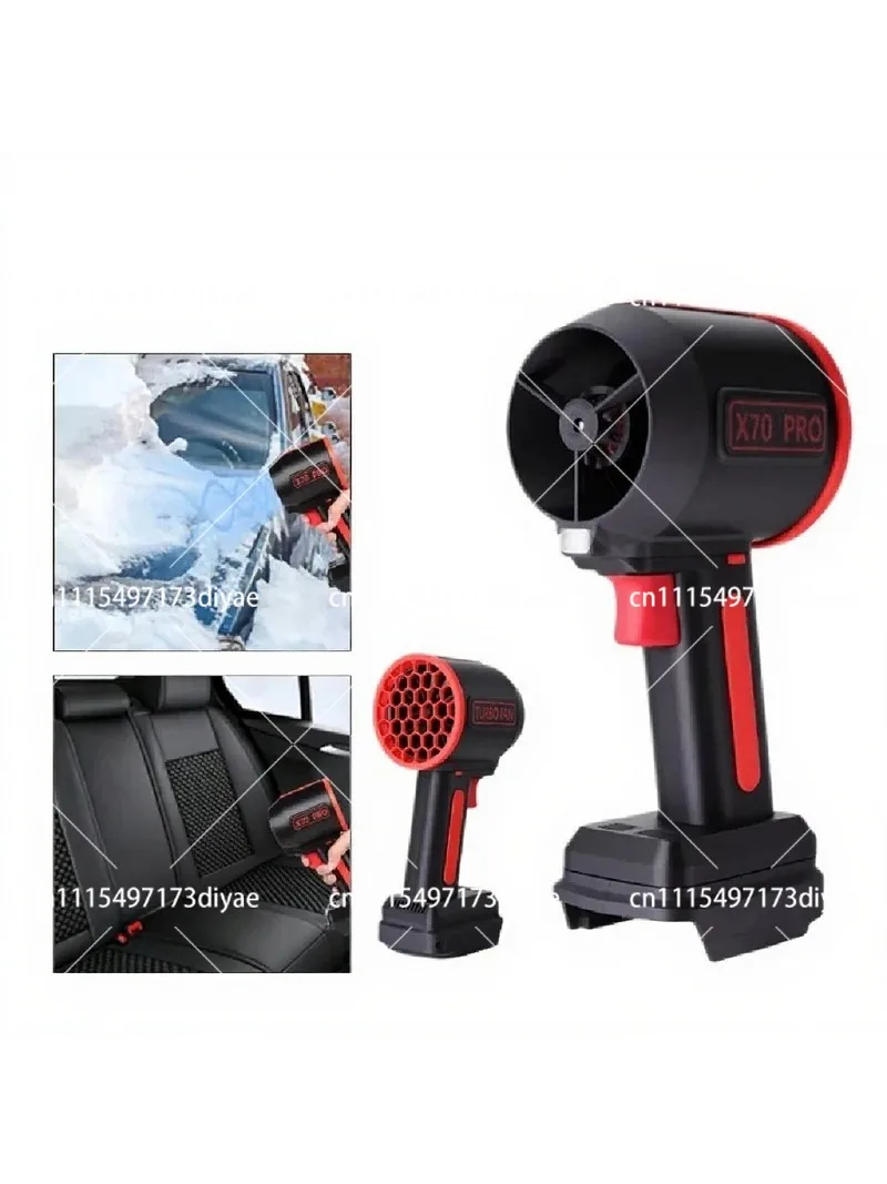 1500W Brushless Turbo Fan 70MM High Speed Jet Blower 2800g Thrust Powerful Air Duster for Car Cleaning Snow Removal