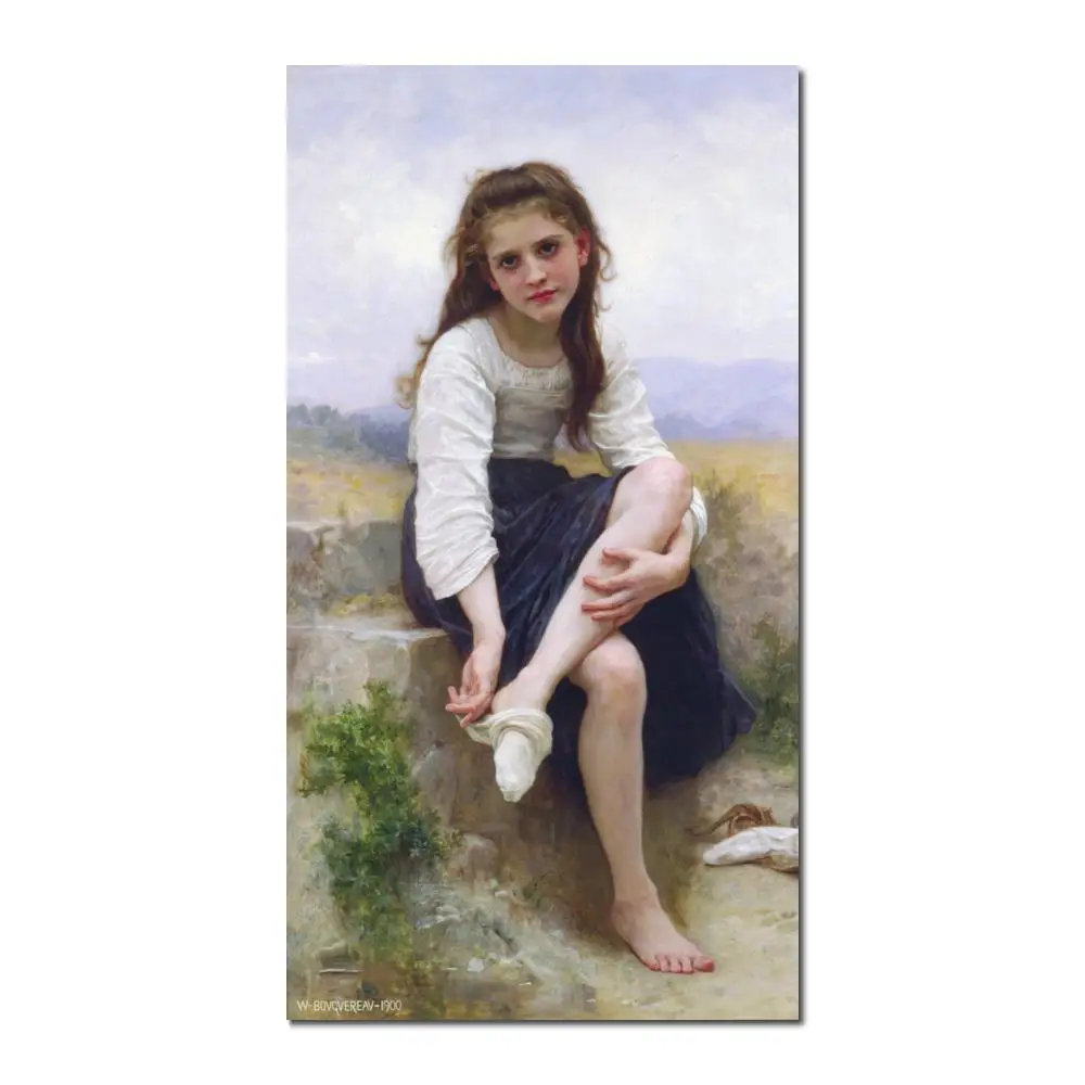 

Before The Bath Paintings by William Adolphe Bouguereau impressionist art High quality Hand painted