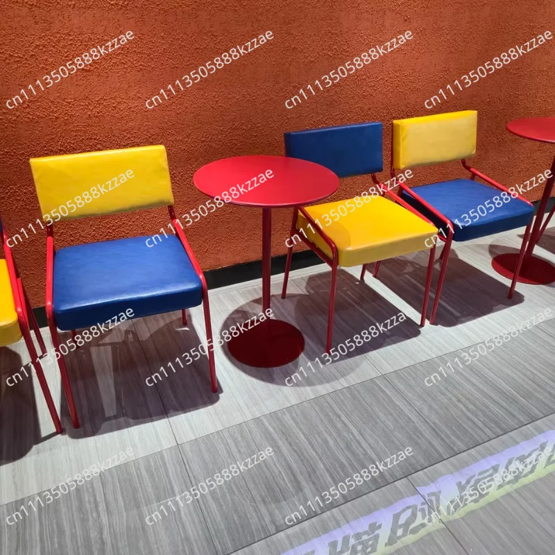 Design Dining Chair with Backrest Modern Kitchen Chairs Vintage Living Room Lounge Chairs Bedroom Princess Style Makeup Stool