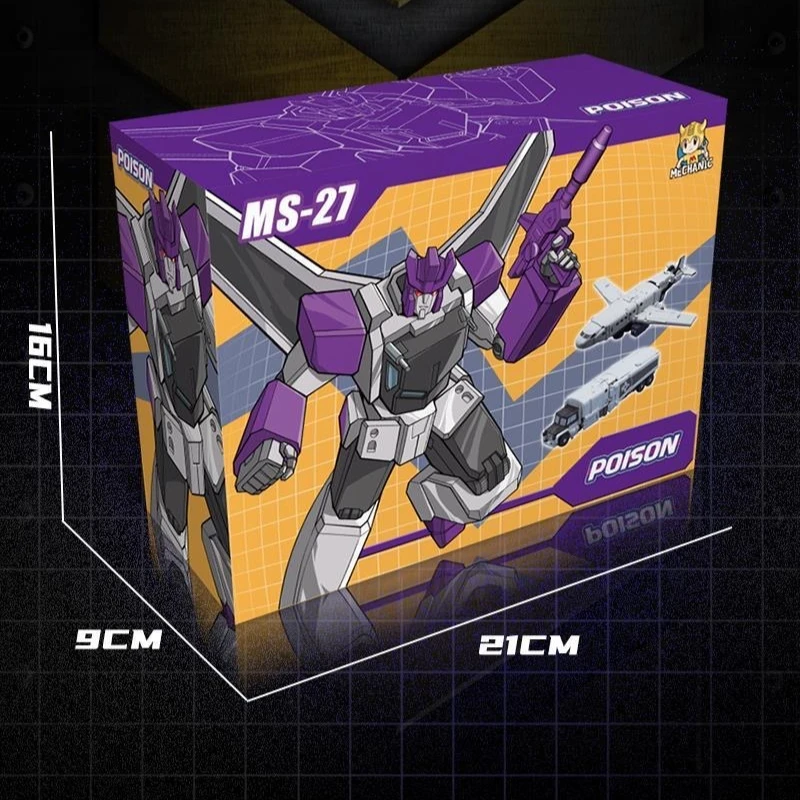 

MFT Transformation Toy Action Figure MS-27 Octane Three-change MS27 Small-scale Deformation Mecha Mechanical Model Boy Gift