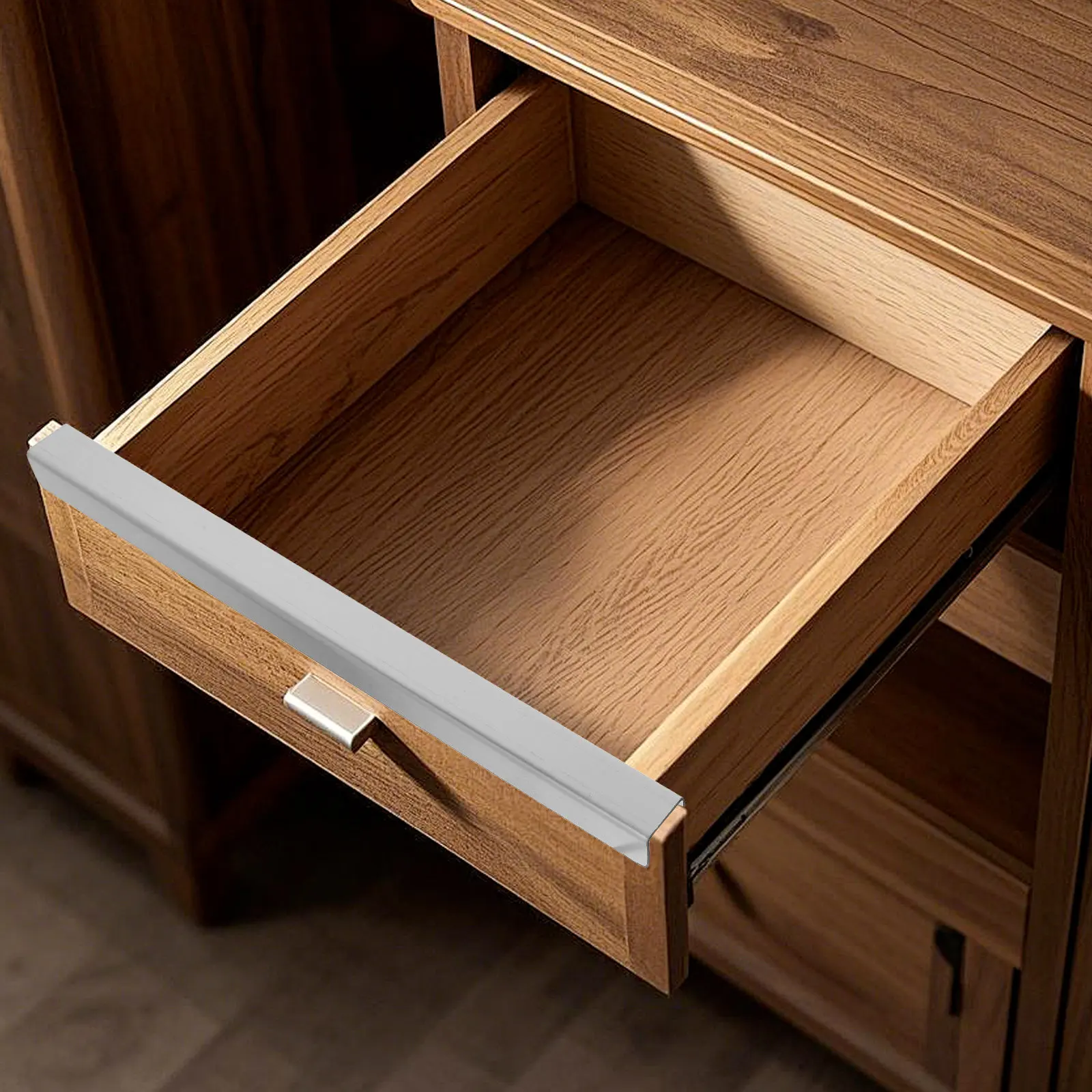 

2Pcs Stainless Steel Cabinet Protectors Slip on Edge Guard Drawer Bumpers Kitchen Hardware Drawer Corner Guards Furniture Safety