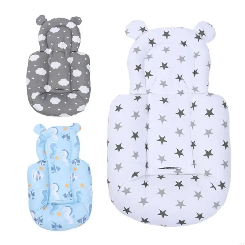 E7CE Upgrades Infant seats liners for Full Body Support Baby Pram liners seats Cushions with Thick Side Wing Car seats Pad