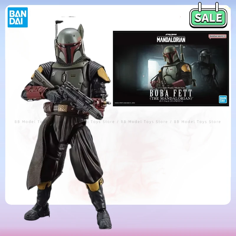 In Stock Bandai Genuine Star Wars The Mandalorian Model Kit Boba Fett Collection  Action Figure For Boys Toys BB