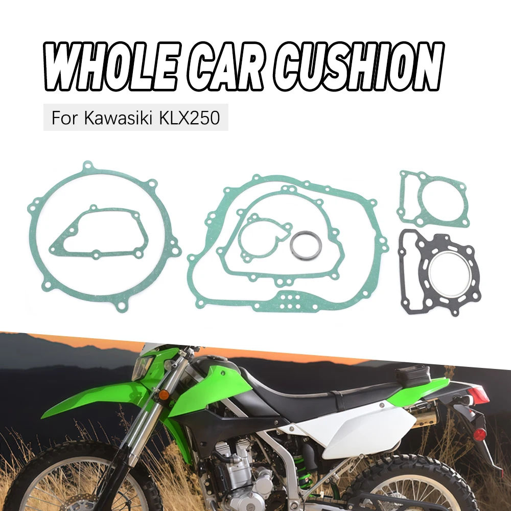 

Motorcyle Crankcase Clutch Cover Cylinder Gasket Kits Full Set For Kawasaki KLX250 18-20 KLX250R 94-96 KLX250S 06-07 KLX250SF