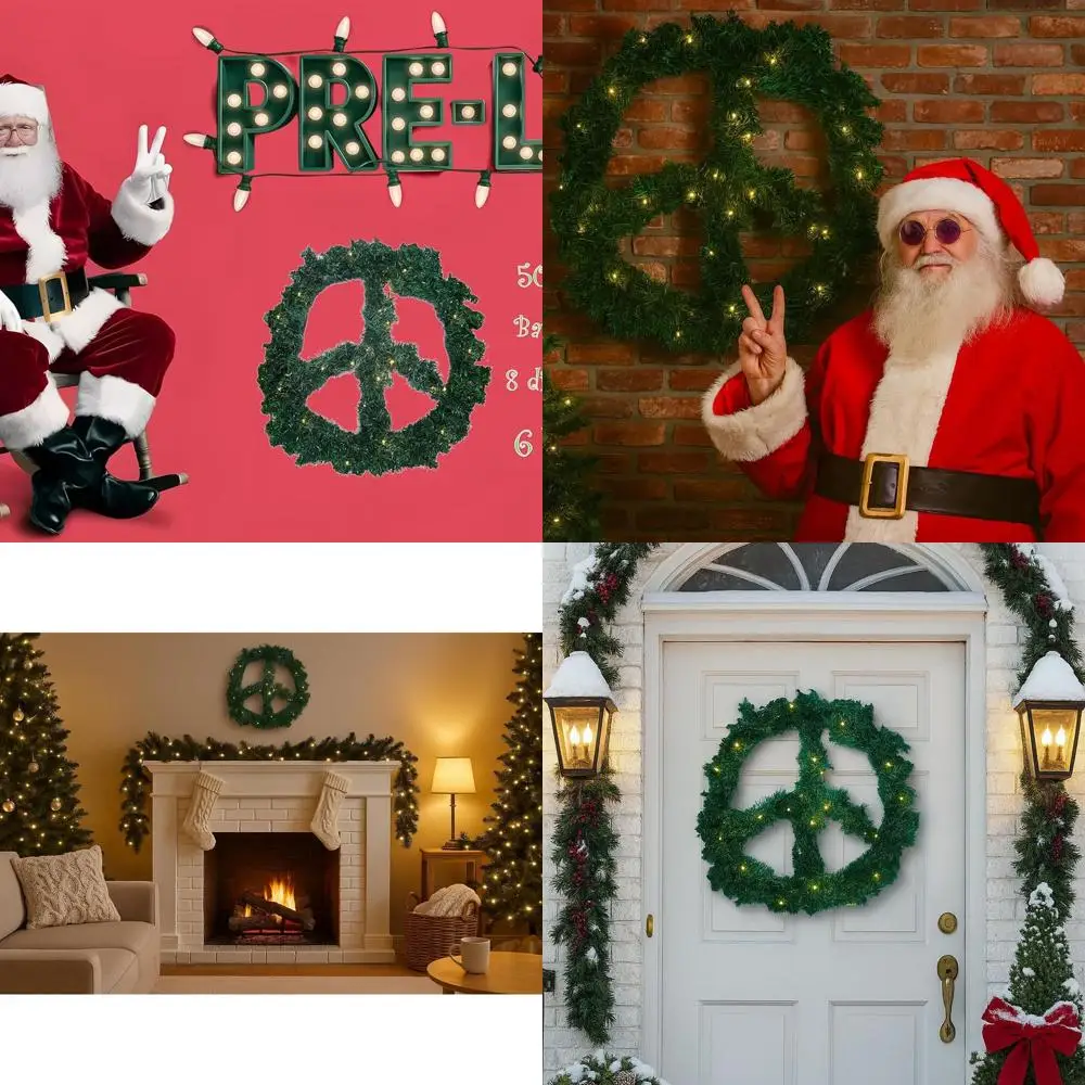 

Венок на осень/День Благодарения с подсветкой для входной двери — подходит для внутреннего и наружного использования.