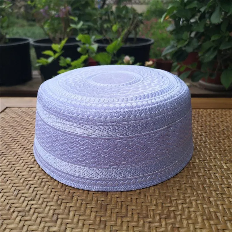 Casquettes musulmanes pour hommes, chapeau de prière, accessoires islamiques Kufi, hijab, Arabie saoudite, turban brodé juif, livraison gratuite