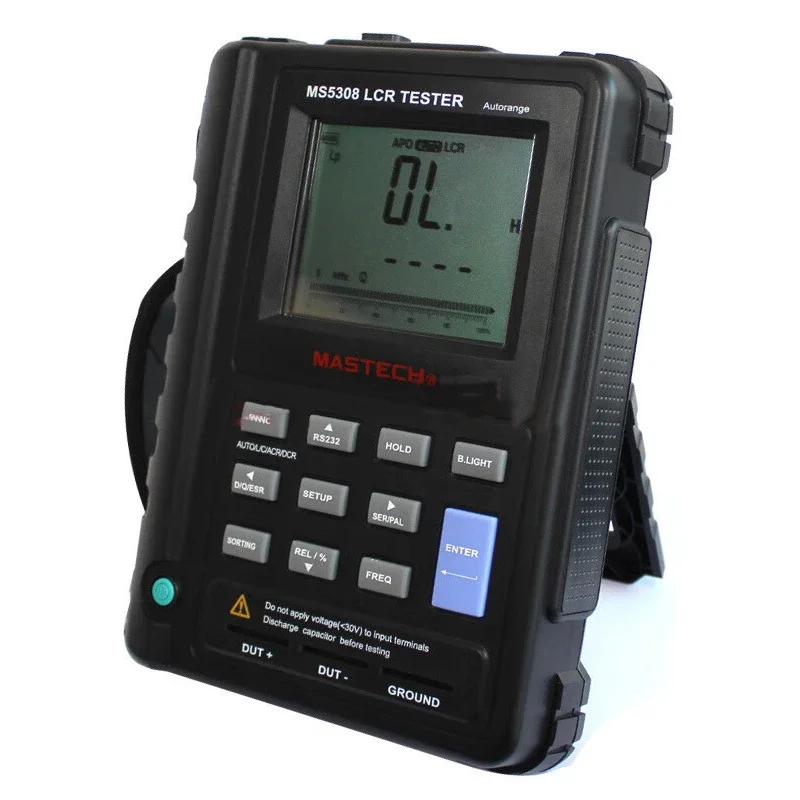Handheld Auto Range Digital LCR Meter Bridge Test Inductance Capacitance Resistance Meter Dual LCD Display MS-5308