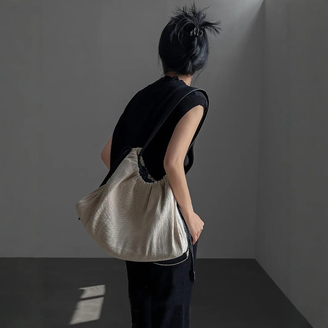 Casual Canvas Tote Bag - Large Capacity Shoulder Crossbody for Women