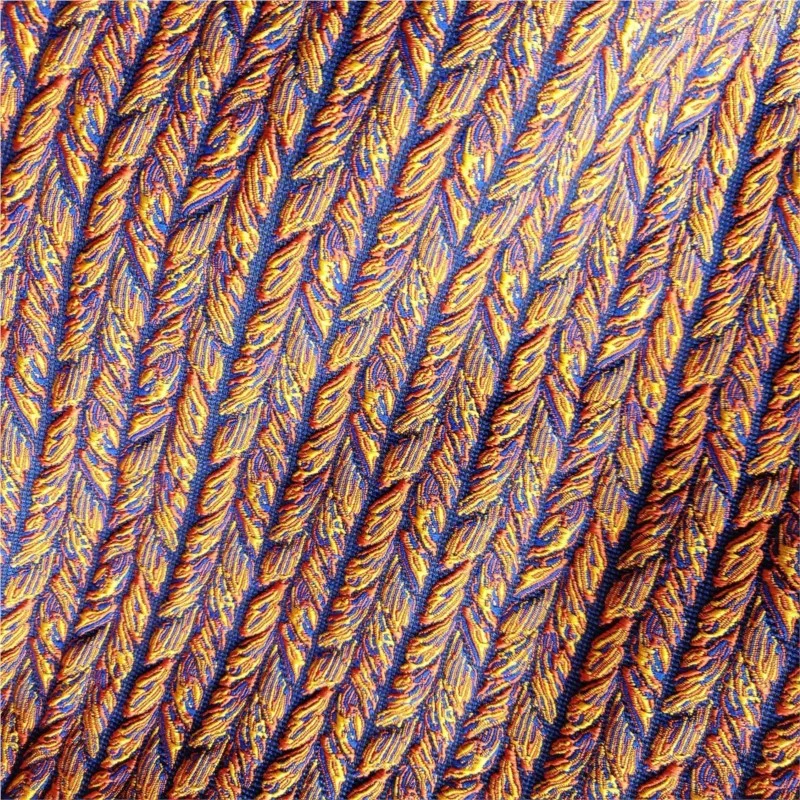 Yarn-dyed embossed braid jacquard fabric men's and women's trousers high-density large